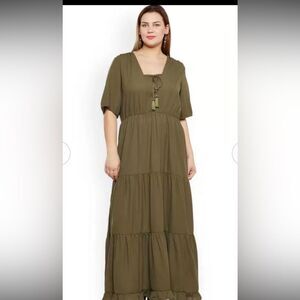 Junarose green maxi dress 14